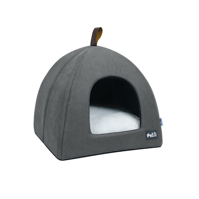 Velvet Pet Nest for Winter - Cozy and Closed Shelter for Cats and Dogs