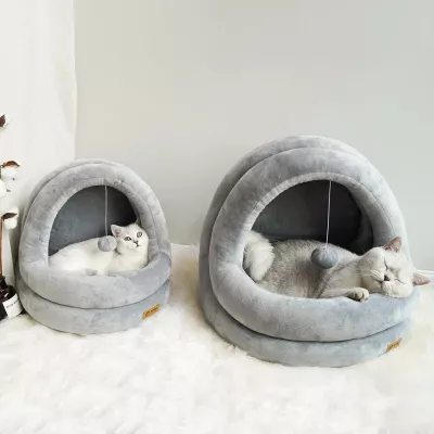 High Quality Cat House Beds Kittens Pet Cats Sofa for Small Kennel Home Cave Sleeping Nest Indoor Products