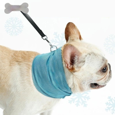 Pet Bandana Dog Scarf Summer Cooling Towel Wrap Dog Collar