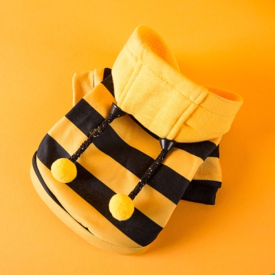Cute Bee Sweater Puppy Dog Cat Clothes