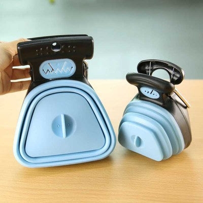 Dog Pet Travel Foldable Pooper Scooper With 1 Roll Decomposable bags Poop Scoop Clean Pick Up Excreta Cleaner