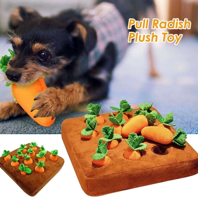 Pet Dog Toys Carrot Plush Toy Vegetable Chew Toy For Dogs Snuffle Mat For Dogs Cats Durable Chew Puppy Toy Dogs Accessories