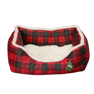 Products Animals Christmas Sofa Dog Beds Waterproof Bottom Soft Pure Cotton Warm Bed For Dog