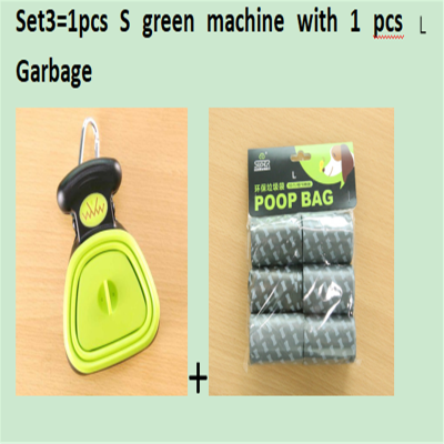 Dog Pet Travel Foldable Pooper Scooper With 1 Roll Decomposable bags Poop Scoop Clean Pick Up Excreta Cleaner