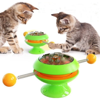 Rotatable Cat Toys Supplies With Catnip Interactive Training Toys For Cats