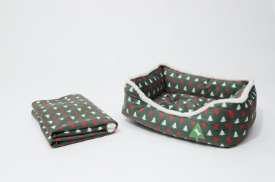 Products Animals Christmas Sofa Dog Beds Waterproof Bottom Soft Pure Cotton Warm Bed For Dog