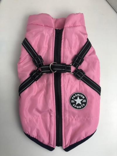 Dog Clothes Chest Back Integrated Vest Pet Cotton Winter Clothes