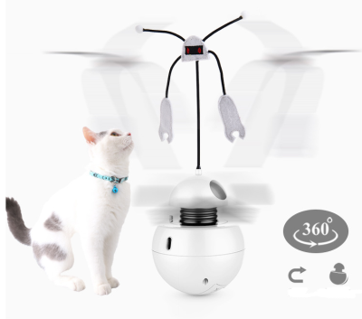 Three in one robot tumbler laser cat toy