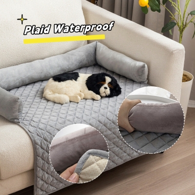 Warm and Cozy Pet Sofa Bed for Large Dogs - Furniture Protector and Cushion