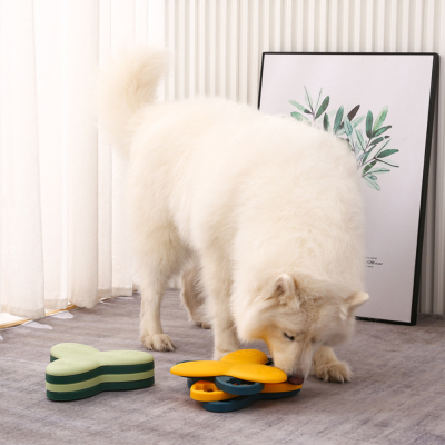 3-Layer Rotating Puzzle Interactive Slow Feeder