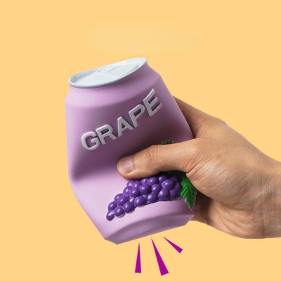 Fruit Drink Squeaky Latex Dog Toy