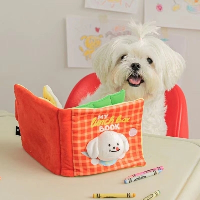 Lunch Sniff Book Interactive Nosework Dog Toy
