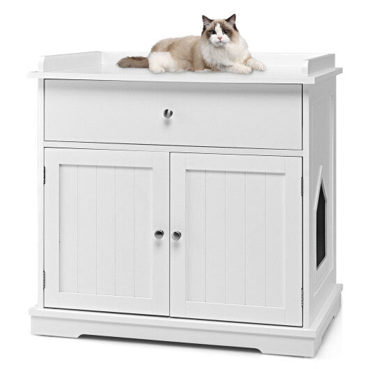 cat litter side table
